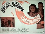 Casablanca Poster Orig 1956-humphrey Bogart and Ingrid Bergman. Original Movie Poster, 22x28 Inches. Poster Is Folded (Normal for These Posters) in Near-mint Condition, From the 1956 Re-release of the Film More Than 50 Years Ago. Quite Rare, Scarce.