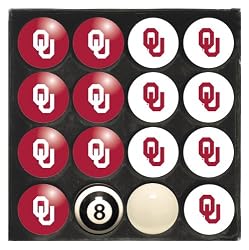 Imperial Oklahoma Sooners NCAA Licensed Billiard Ball Set
