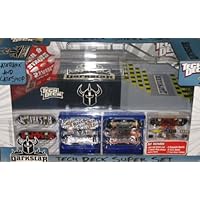 Tech Deck Darkstar Skatepark and Skateshop Rail And Stairs Ramp with Boards Super Set