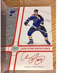 Collectibles: 2002-03 Stadium Club Lone Star Signatures Red Autograph #LSCP Chris Pronger SP