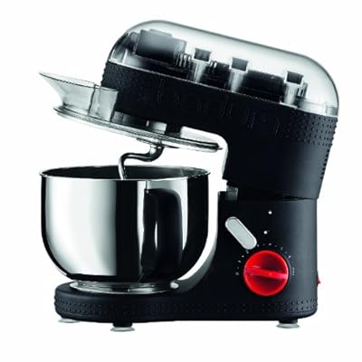 BODUM 11381-01US Bistro Electric Stand Mixer, 4.7-Liter, Black