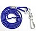 Champion Sports Nylon Lanyards with J-Hook Clip, Black - 12 Pack (Poly Bag)