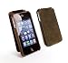 Western Wallets | Luxury Wallets - Tuff-Luv Saddleback (antenna assist) brown leather hide case cover for iPhone 4G / 4