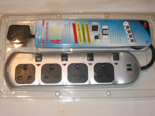 Childrens Toyshop  Electronics : Surge Protected 4 Gang Extension Block