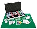 Solex Professional 11.5g 300pcs Poker Set inc. Dice, Dealer Buttons, 2 Card Decks, Poker & Blackjack Mat & Aluminium Carry Case
