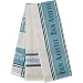 3 Bistro Blue Dish Towels with Waffle Weave and Checkerboard
