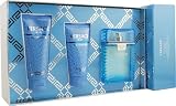 Versace Man Eau Fraiche by Gianni Versace for Men. Set-Eau De Toilette Spray 3.3-Ounces & Aftershave Balm 2.5-Ounces & Shower Gel 3.3-Ounces