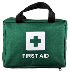 90 Piece Premium First Aid Kit Bag - Includes Eyewash, 2 x Cold (Ice) Packs and Emergency Blanket