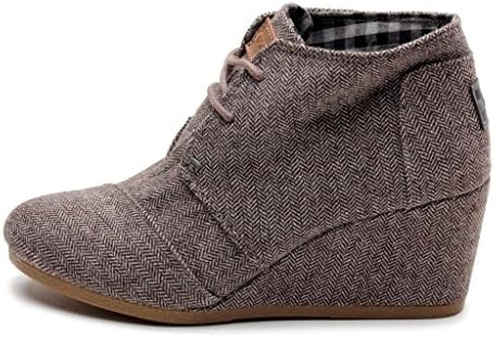 Toms Women's Desert Wedge Herringbone Boot 9.5 Women US