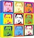 Peter Sellers - Pop Art Print (2-Tone; Andy Warhol's Che Guevara Style) 30 x 30 x 2 cm Medium Square Deep Box Canvas