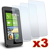3 Pack of Screen Protectors for HTC 7 Trophy T8686