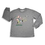 Cool Island - Boys Long Sleeve Tee Shirt, Grey