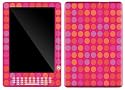 Pink Polka Dots Design Protective Gel Skin for Amazon Kindle DX