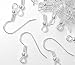 Surgical Steel Earring Earwires Hypoallergenic Shiny Silver Plated Fishhook with 10x3.5mm Ball and Coil with Open Loop, 21 Gauge. 100 Pairs. (200)