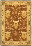 6X9 Brown Traditional Wool Handmade Anatolia AN540 Persian Area Rug