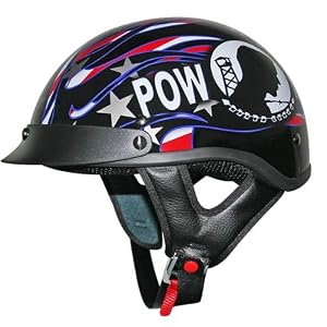 DOT Outlaw POW Half Helmet - Size : XL