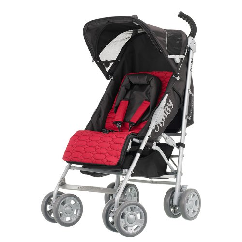 OBABY オーベイビー　オーラ・デラックス【付属品が大充実のベビーカー】　カラー：レッド