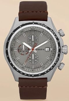Fossil #CH2787 Men's Decker Leather Band Chronograph Watch