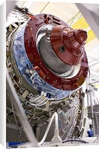 ATV space station cargo carrier Canvas Print
