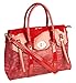 Rimen & Co. Bayswater Crocodile Animal Print Tote Satchel Large Purse Women Handbag Accented Top Handle Front Turn Lock GM-2488 GM-2489