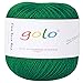 Crochet Thread Yarns for Begingers Size10-100% Contton Yarn for Knitting Crochet DIY Hardanger Cross Sitch Crochet Thread Balls Rainbow Turquoise 39 Colors Avilable (Green)