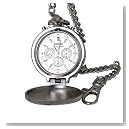 ZIPPO (ジッポー) 懐中時計 クロノグラフ TPC-4 シルバー文字盤 メンズ