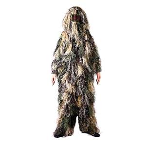 Kids Ghillie Suit, Woodland Camo, Ghillie Suits For Kids, (XL) Fits Ages 11-15 years