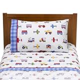 Olive Kids Trains Planes and Trucks Sheet Set