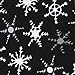 Three Rooker Winter Snow Flake Ties Mens Neckties Black