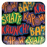 Super Hero Fun Square 3D Dessert Plates