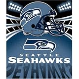 Seattle Seahawks Light Weight Fleece NFL Blanket (Shadow Series) (50x60)