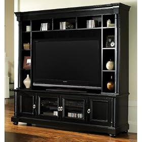Princeton Four Piece Home Entertainment Center in Black by 