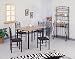 Kitchen & Housewares : Black Metal 5 Piece Dining Set By Coaster Furniture