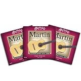 Martin M160 Ball End High Tension Classical Guitar Strings - Three Pack