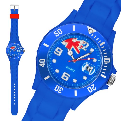 Taffstyle® Fanartikel Silikon Armbanduhr Gummi Trend Watch Quarz Fan Uhr mit Fussball Weltmeisterschaft 2014 WM & EM Länder Flaggen Style – Australien
