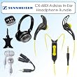 Sennheiser CX-680I Adidas Sports In-Ear Headphones Bundle
