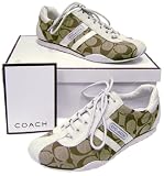 Coach Katelyn Khaki White Signature Tennis Shoes New
