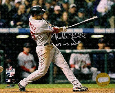 Autographed/Hand Signed Mike Lowell Boston Red Sox 8x10 Photo