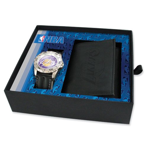 Mens NBA Los Angeles Lakers Watch & Wallet Set
