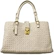Bottega Veneta Woven Cream Leather Expandable Large Tote 171265/VFEF1/9541