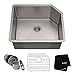 KRAUS Standart PRO 23-inch 16 Gauge Undermount Single Bowl Stainless Steel Kitchen Sink, KHU121-23