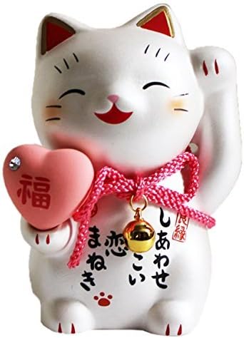 MITOUKAN Japanese Maneki Neko Beckoning Cat Lucky Cat Figurine It leads to love