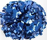 (Price/PAIR)Large Glitter Cheerleading Pom Poms - Blue