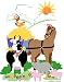 Barnyard Friends Paint by Number Wall Mural