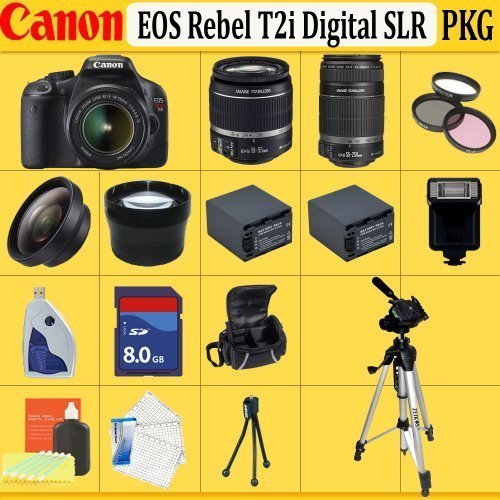 Canon EOS Rebel T2i SLR Digital Camera Kit with Canon 18-55mm IS Lens On Sale