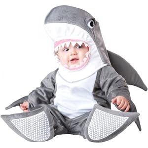 InCharacter Costumes, LLC Silly Shark, Grey/White, Small(6-12 Months)