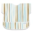 Bumkins Waterproof Junior Bib - Blue/Chocolate Stripes