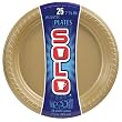 Solo Gold 7 1/4 Inch Plastic Plate, 25-Count Packages (Pack of 10)