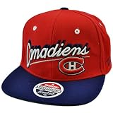 NHL LNH Montreal Canadiens Snapback Red Black Hat Cap Flat Bill Original Zephyr