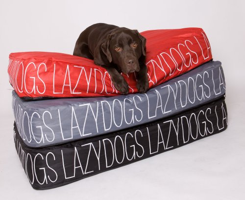 Aufblasbares Hundekissen Lazydogs, L, Grau